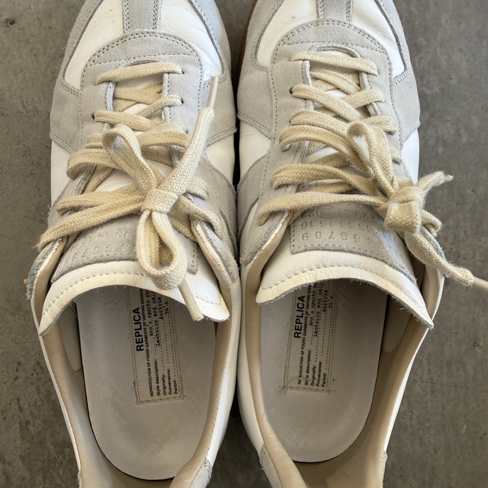 Maison Martin Margiela Gray and White replica Sneakers